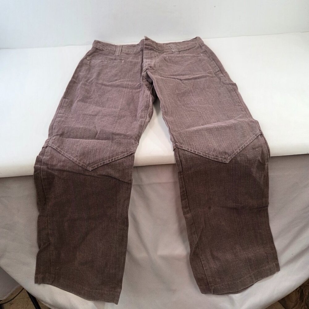 Vintage 1970s Jane Hunter Brown Flare Jeans Size 16 (31")